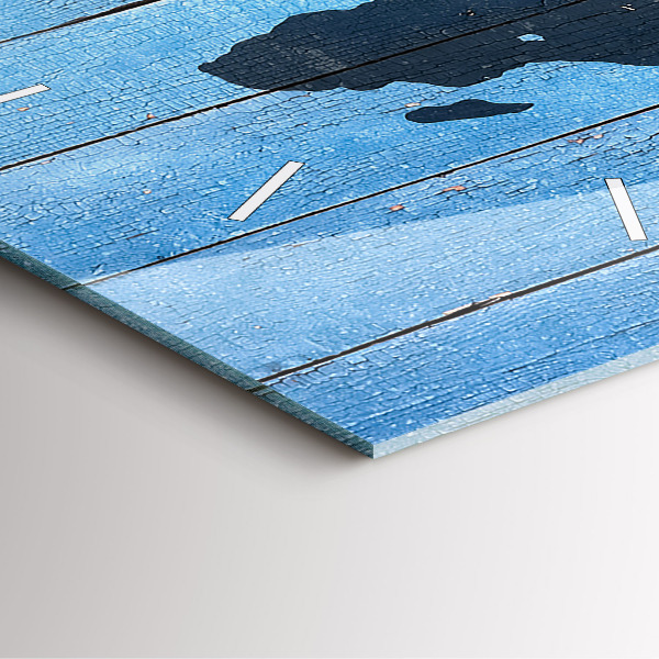 Reloj cuadrado Tablero mapamundi