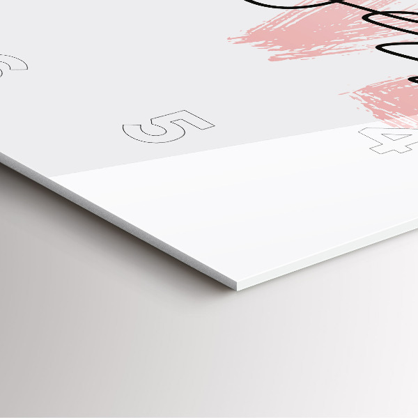 Reloj de pared cuadrado Inscripción ámate a ti mismo