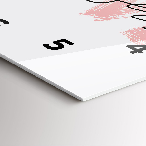 Reloj de pared cuadrado Inscripción ámate a ti mismo