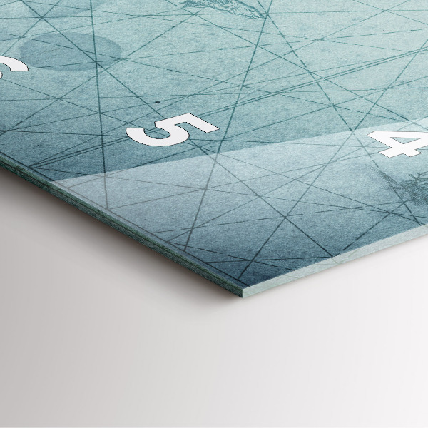 Reloj cuadrado Mapa vintage