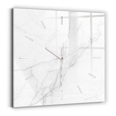 Reloj de pared cuadrado Mármol decorativo