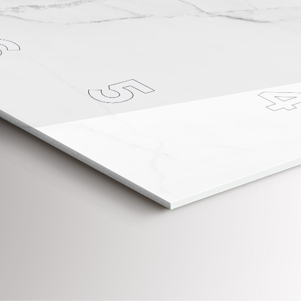 Reloj de pared cuadrado Mármol decorativo