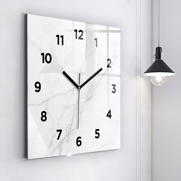 Reloj de pared cuadrado Mármol decorativo