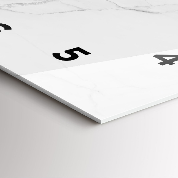 Reloj de pared cuadrado Mármol decorativo