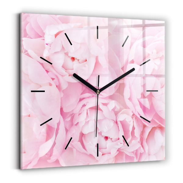 Reloj de pared cuadrado Flores en flor