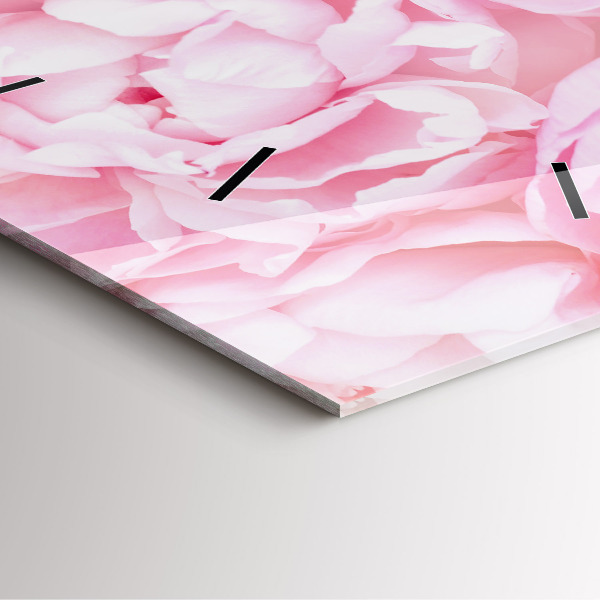 Reloj de pared cuadrado Flores en flor