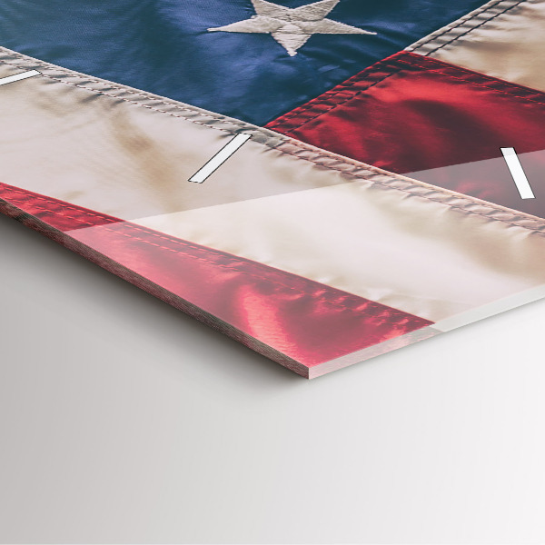 Reloj de pared cuadrado Bandera americana