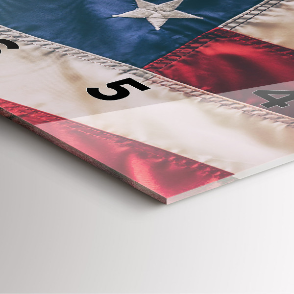 Reloj de pared cuadrado Bandera americana