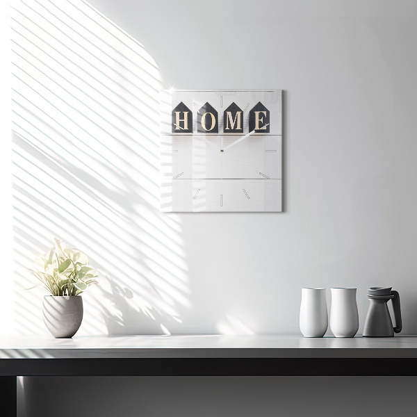 Reloj cuadrado Inscripción de una casa