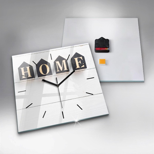 Reloj cuadrado Inscripción de una casa