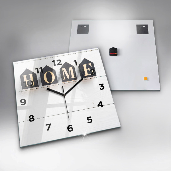 Reloj cuadrado Inscripción de una casa