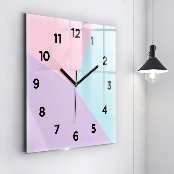 Reloj cuadrado Patrón pastel