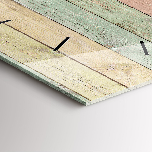 Reloj de pared cuadrado Tablas de colores