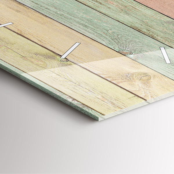 Reloj de pared cuadrado Tablas de colores