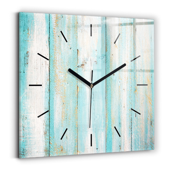 Reloj cuadrado Tablas azules