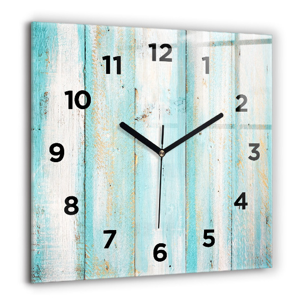 Reloj cuadrado Tablas azules