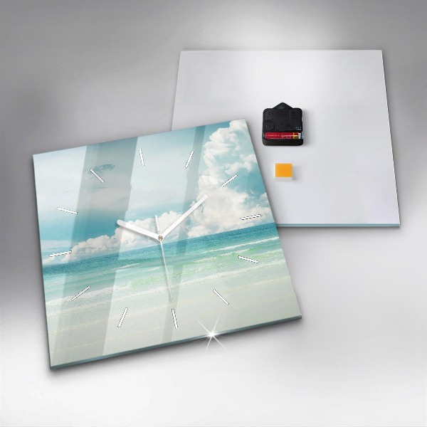 Reloj de pared cuadrado Paisaje mar