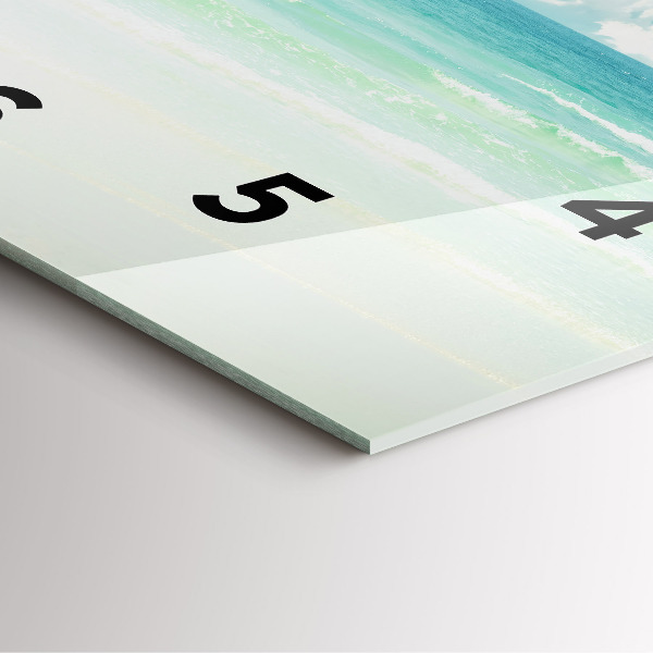 Reloj de pared cuadrado Paisaje mar