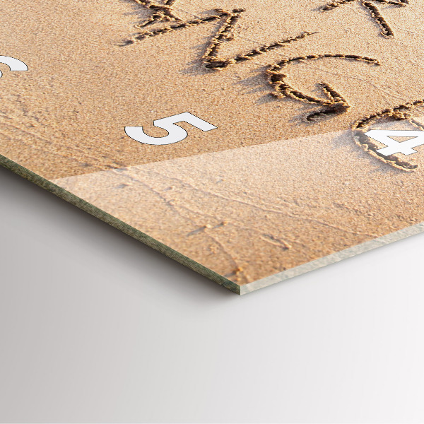 Reloj cuadrado Cita en la playa