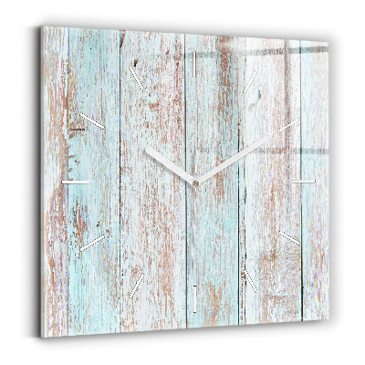 Reloj de pared cuadrado Madera al pastel