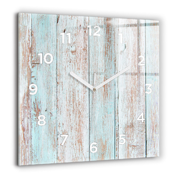 Reloj de pared cuadrado Madera al pastel