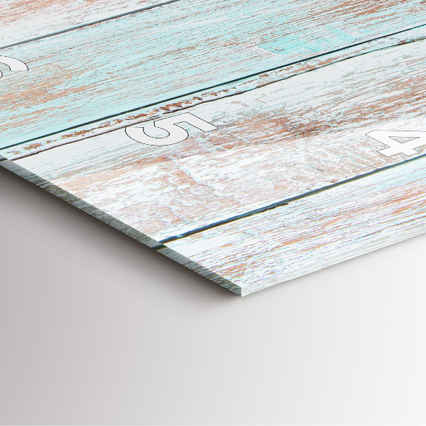 Reloj de pared cuadrado Madera al pastel