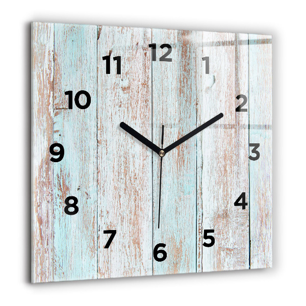 Reloj de pared cuadrado Madera al pastel