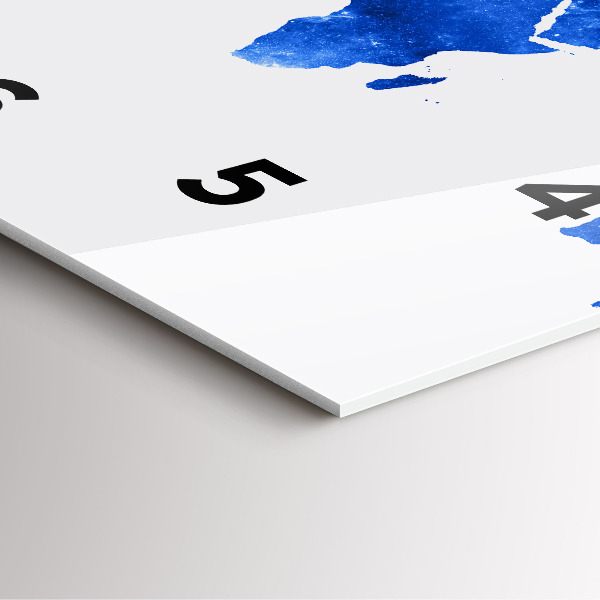 Reloj de pared cuadrado Mapamundi cósmico