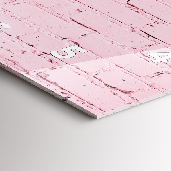 Reloj de pared cuadrado Pared de ladrillos