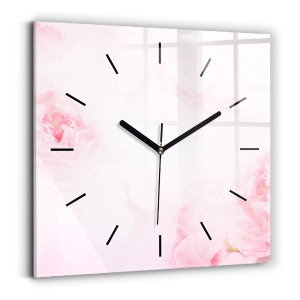 Reloj cuadrado Flores en flor