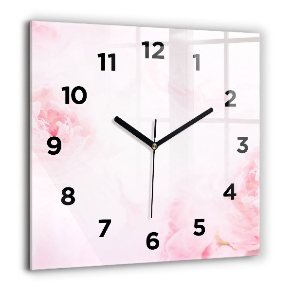 Reloj cuadrado Flores en flor