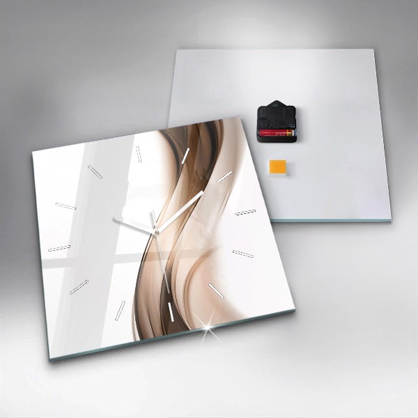 Reloj cuadrado Línea abstracta