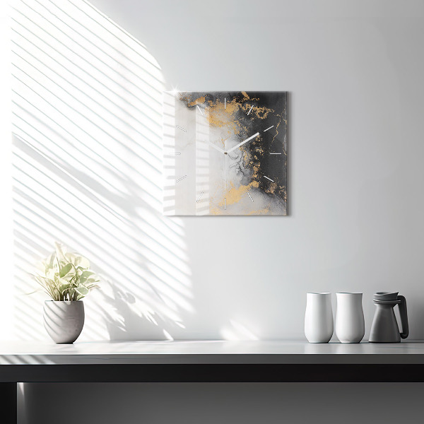 Reloj de pared cuadrado Mármol artístico