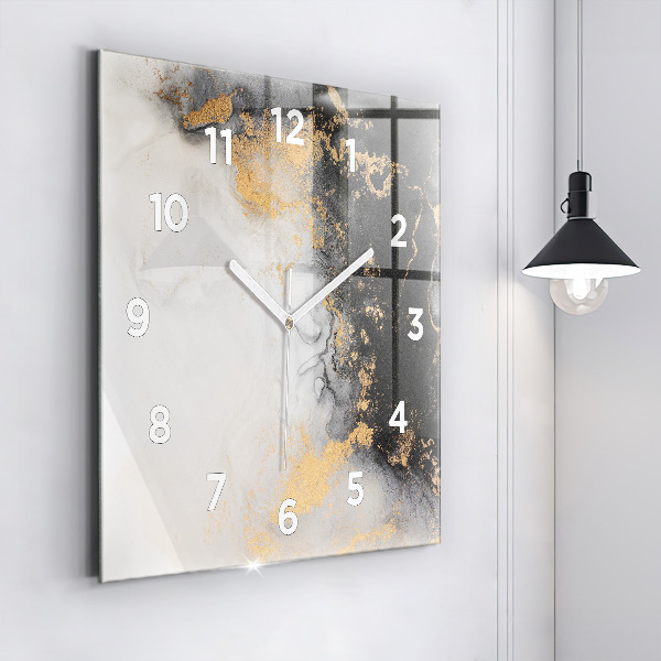 Reloj de pared cuadrado Mármol artístico