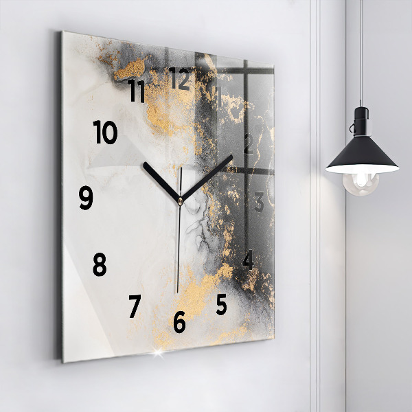 Reloj de pared cuadrado Mármol artístico