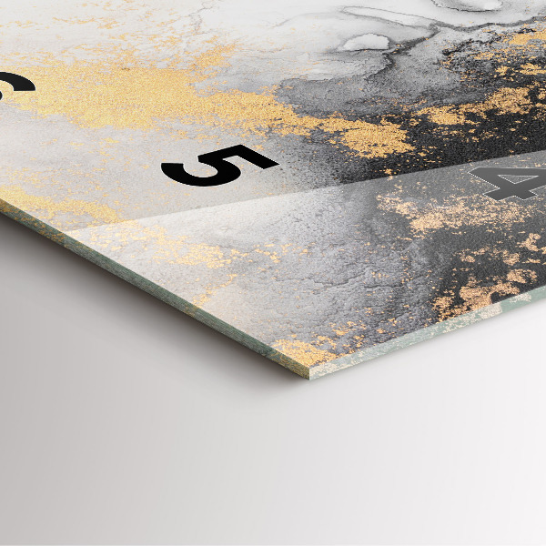 Reloj de pared cuadrado Mármol artístico