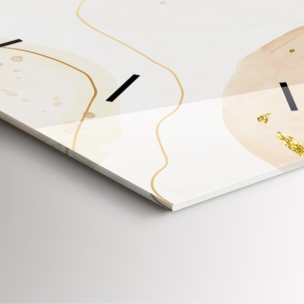 Reloj de pared cuadrado Manchas de acuarela