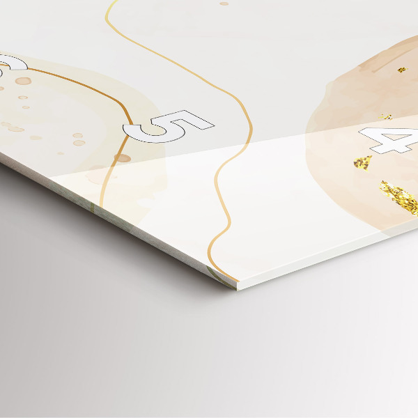 Reloj de pared cuadrado Manchas de acuarela