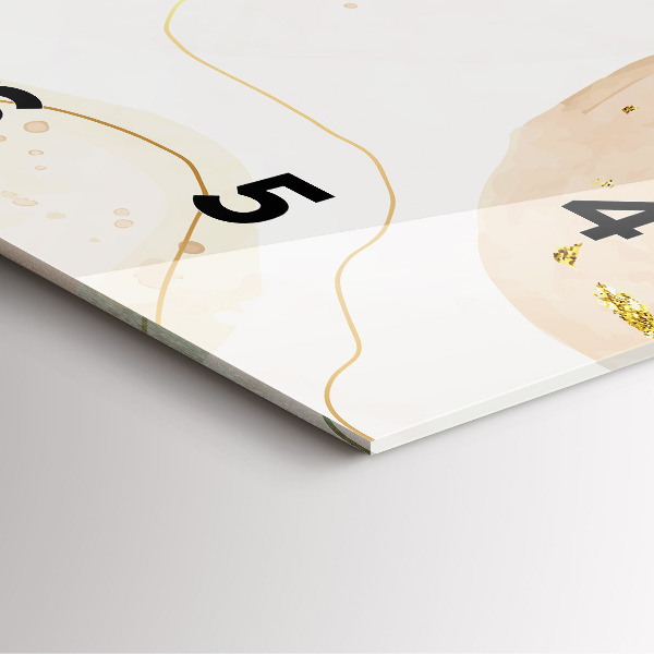 Reloj de pared cuadrado Manchas de acuarela