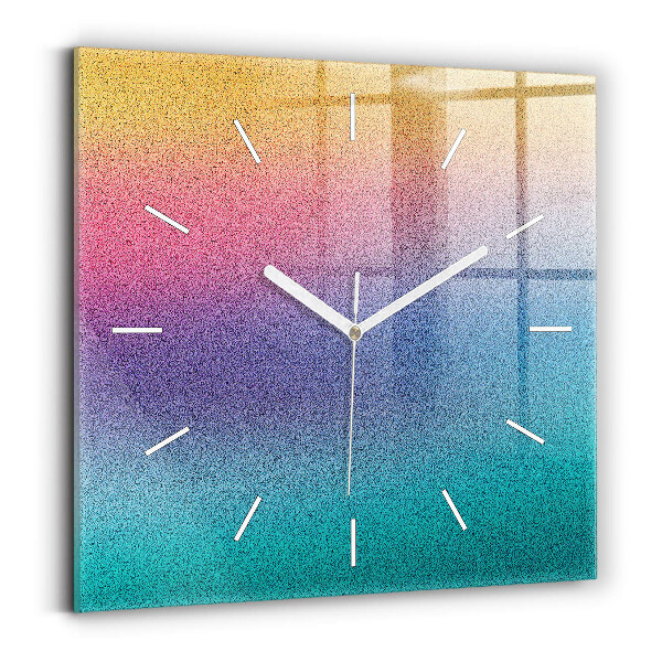 Reloj cuadrado Patrón degradado