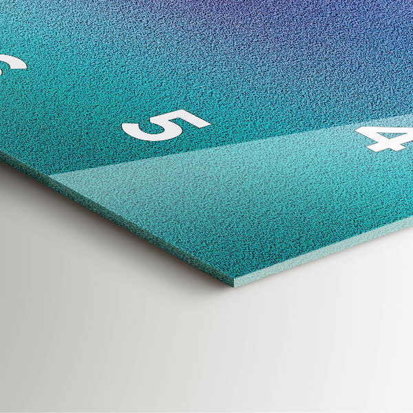 Reloj cuadrado Patrón degradado