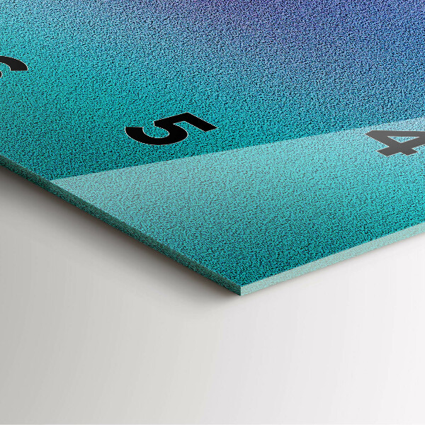 Reloj cuadrado Patrón degradado