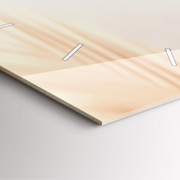 Reloj de pared cuadrado Abstracción en crema