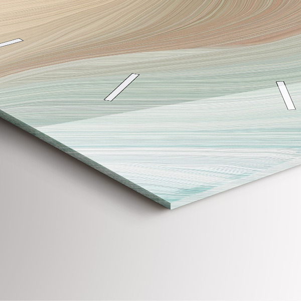 Reloj de pared cuadrado Abstracción ondulada