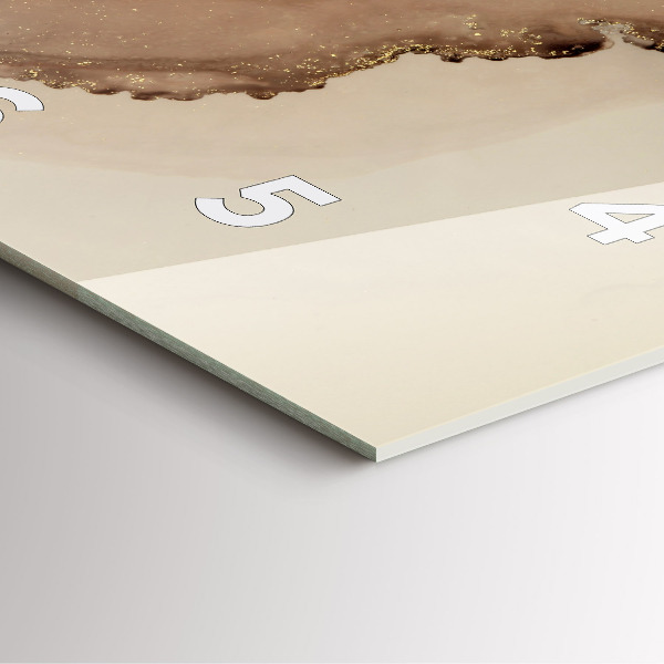 Reloj cuadrado Arte moderno beige