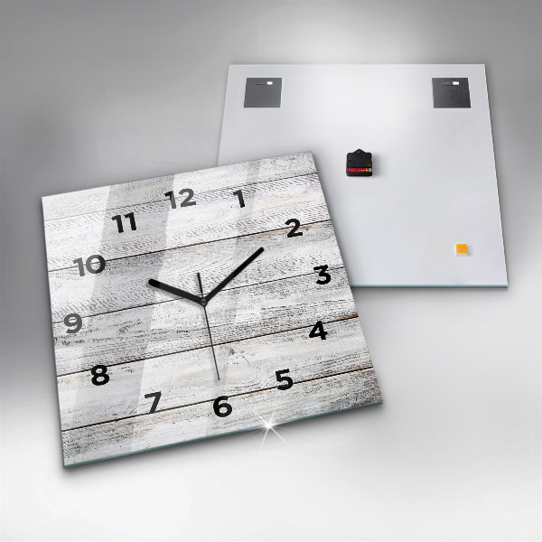 Reloj cuadrado Tablas pintadas