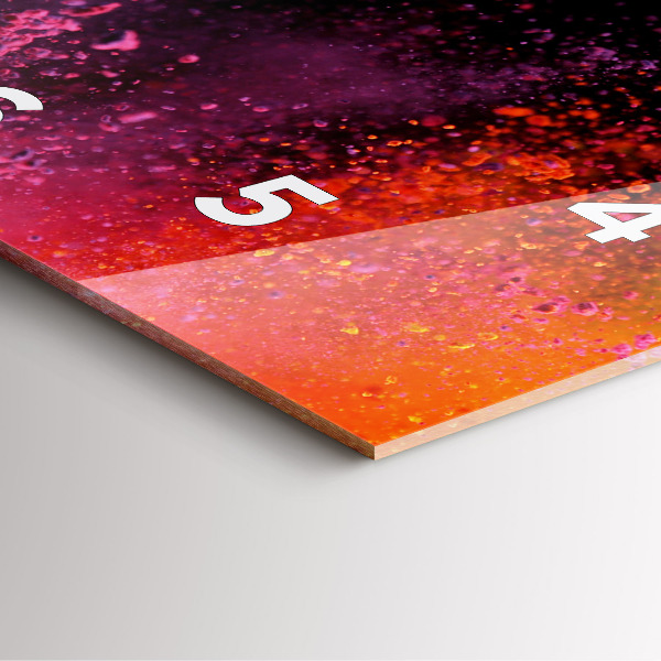 Reloj cuadrado Explosión de colores