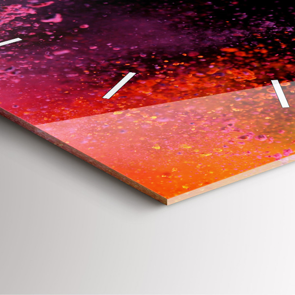 Reloj cuadrado Explosión de colores