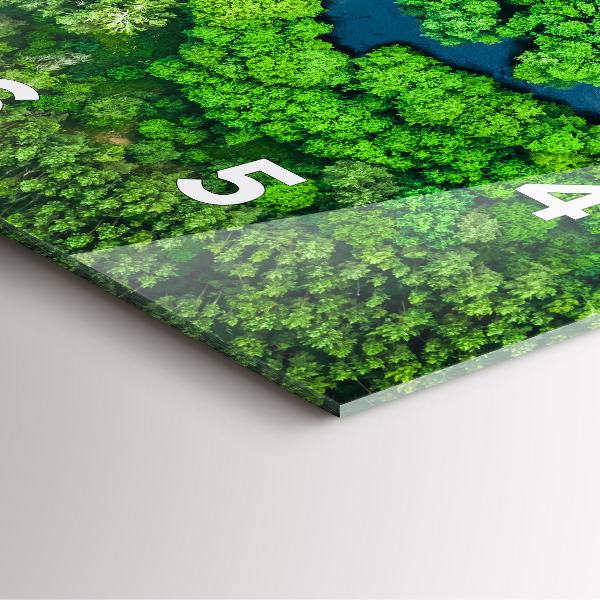 Reloj cuadrado Río en el bosque