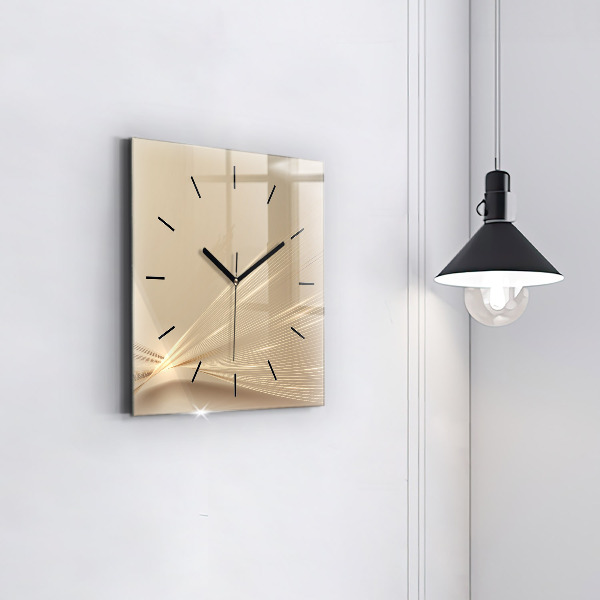 Reloj de pared cuadrado Luz abstracta